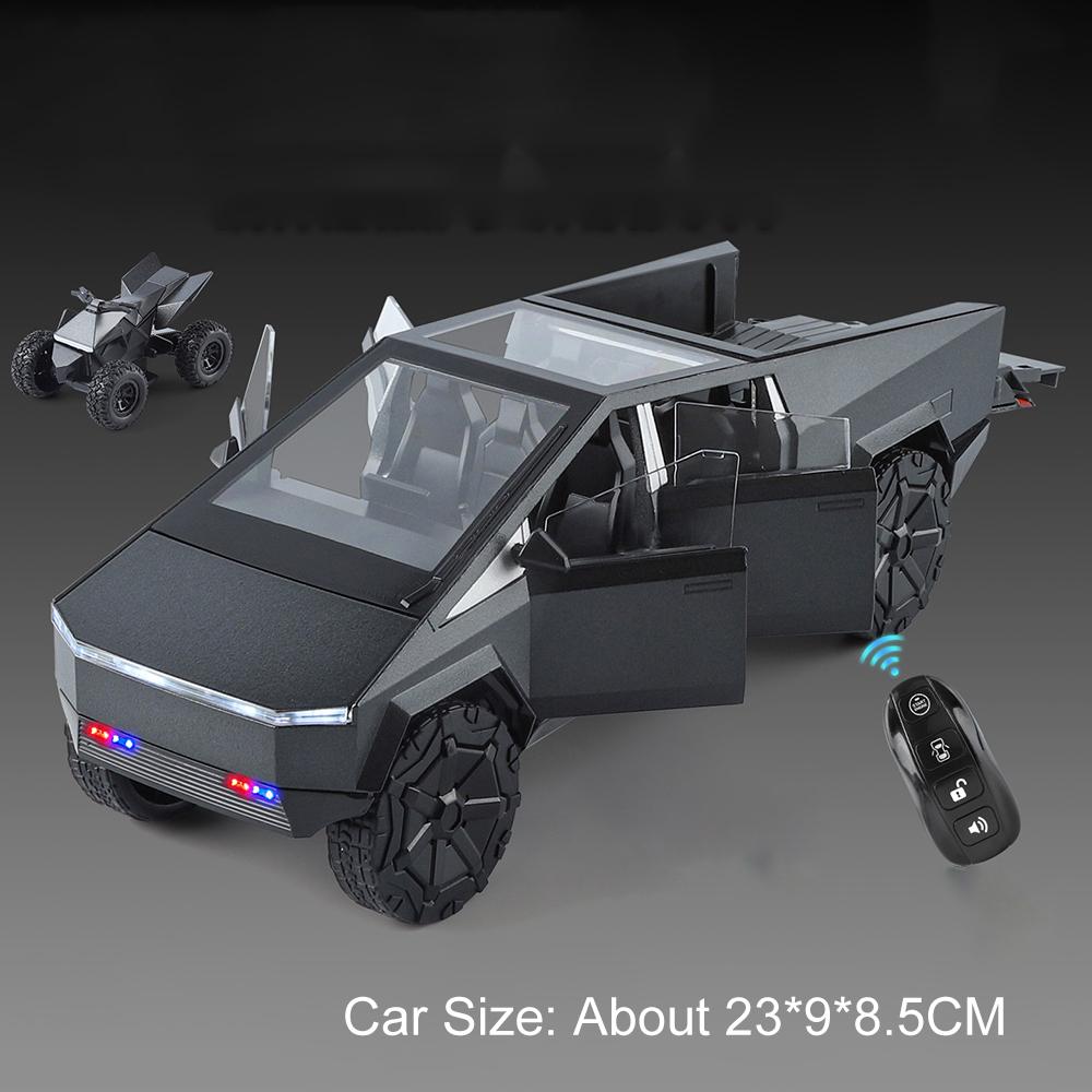 

1:24 Remote Control Electric Pickup Model Toy Car Music Light Metal Diecast Off-road Vehicles Models Toys Educational Gifts