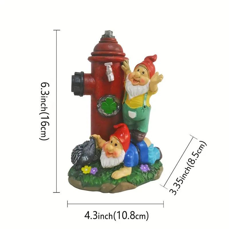 Cross Resin Cartoon Fire Hydrant Old Man Miniature Office Ornament