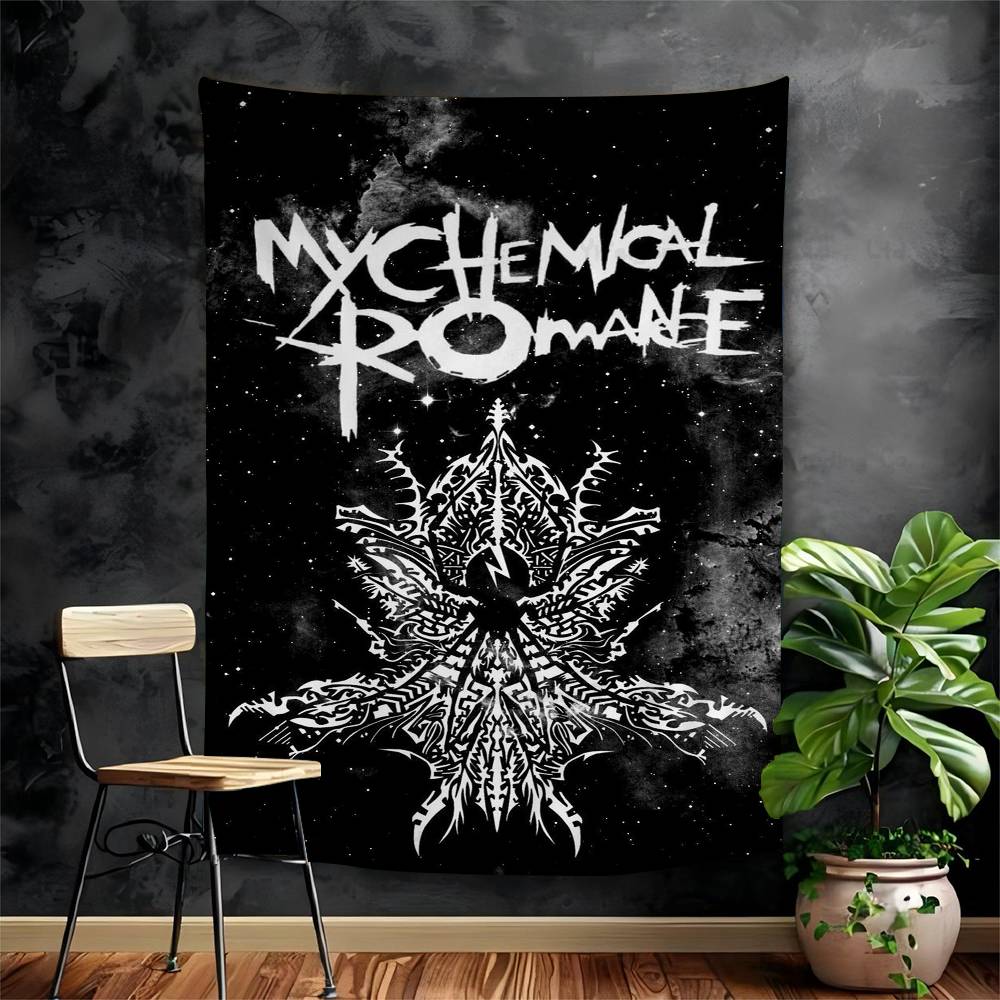 My CChemical RRomance Band Hanging Bohemian Tapestry Hanging Tarot Hippie Wall Rugs Dorm Japanese Tapestry