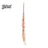 Decorative Crochet Needle Resin Hook for Beginners Crocheting Lovers 2.0mm-8.0mm Ergonomic Smooth Surface with Long Floral Handle Blankets,