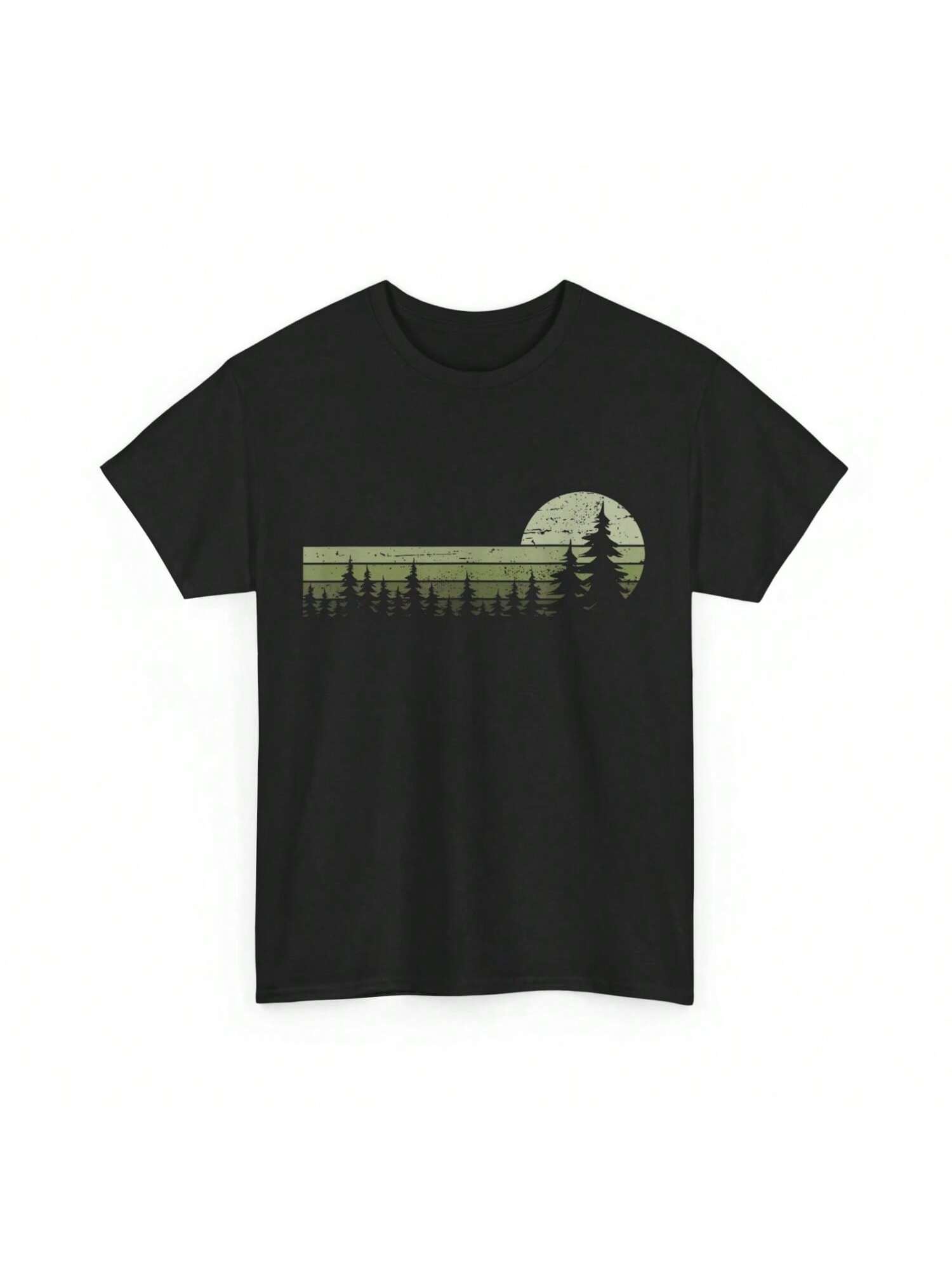 Nature T Shirt Wildlife Lovers Pine Trees S разноцветный
