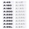 A45 A160 A180 A200 A220 A250 A260 A280 A35L Letter Logo Car Sticker for Mercedes Benz A Class Refit Rear Boot Label Trunk Badge