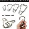 Multistyles Safety Diving Buckle Clip Camping Carabiner Simple Hook  Snap Kayak Accessories