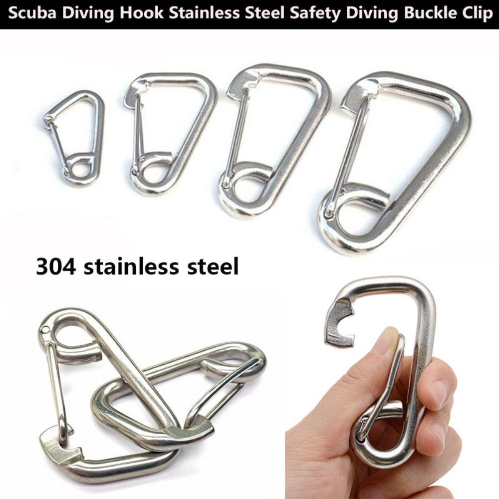 Multistyles Safety Diving Buckle Clip Camping Carabiner Simple Hook Snap Kayak Accessories