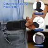 3Pcs Outdoor Hook Velcro Waist Buckle Comfortable Metal Hook Adjustable Elastic Waist Belt Functional Metal Buckleless Belts