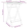 3 Piece Foldable Bistro Set Solid Acacia Wood