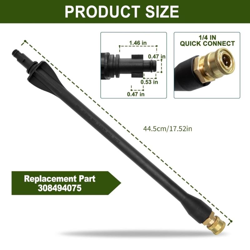 High Performances Pressure Washer Extension Wand Weather Proof Design 1/4Inch Quick Connector Nozzle For Outdoor Use