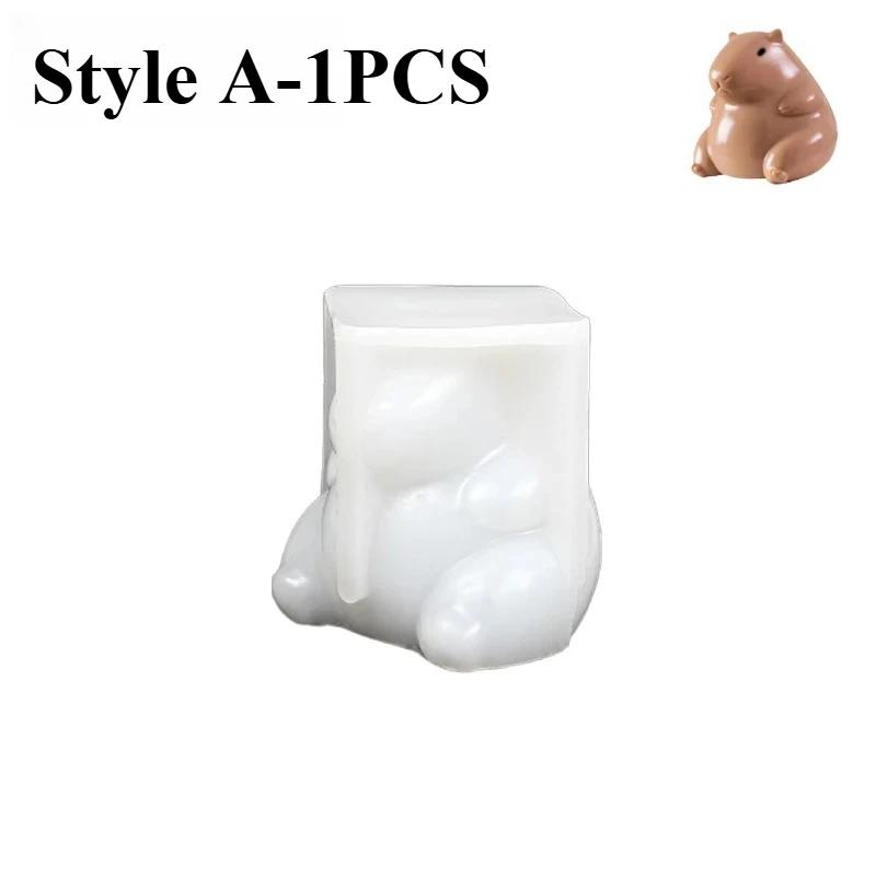 3D Capybara Dolphin Silicone Molds 1-10PCS Non-Stick Pudding Jelly Moulds Home Baking Supplies Party Dessert Kits