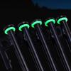 100PCS Fluorescent Silicone Tent Nail Ring Luminous O-shaped Fishing Rod Rings Night Light Outdoor Camping Tents Accessories