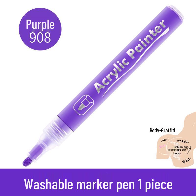 Couple's Erotic Graffiti Body Marker: DIY Erasable Pen for Intimate Body Art