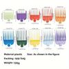 10pcs Hair Clipper Accessory Set - Colorful Comb Guide, Adjustable Limit Protector