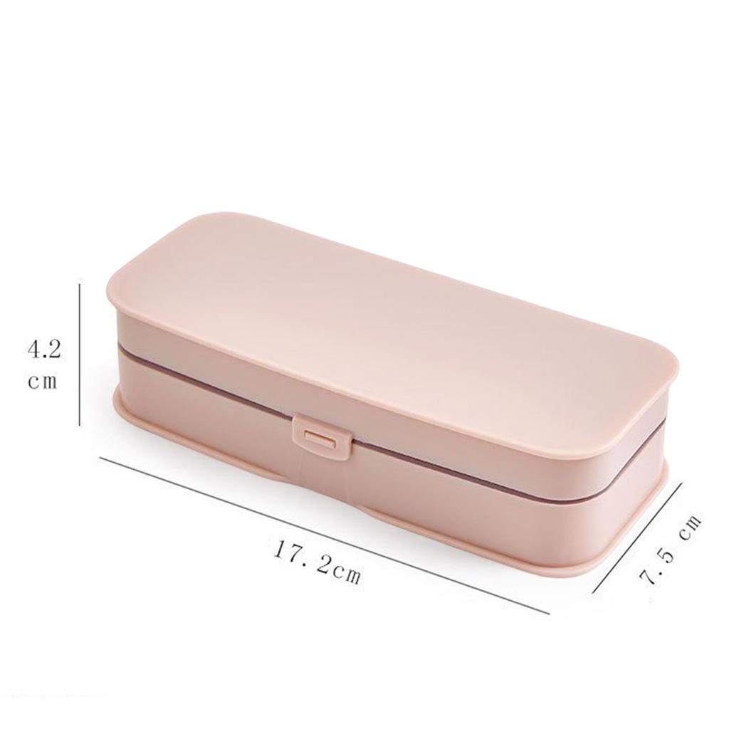 2 Sewing Kit Storage Box Container Case Organizer Carrying Art Portable for Thimble Crafts
