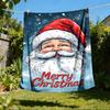 1pc Merry Christmas Santa Claus Outdoor Flannel Blanket Soft All Season Polyester Throw , Perfect for Picnics & Travel , Picnic Accessory