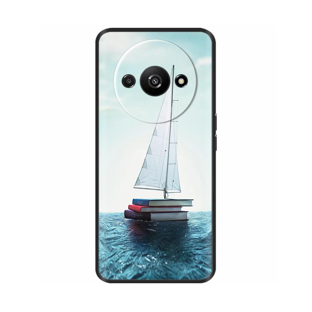 Phone Case For Xiaomi Redmi A3 A3X RedmiA3 Poco C61 PocoC61 Soft Black Silicone Bumper Shockproof Shell Back Cover Carcasa Cases