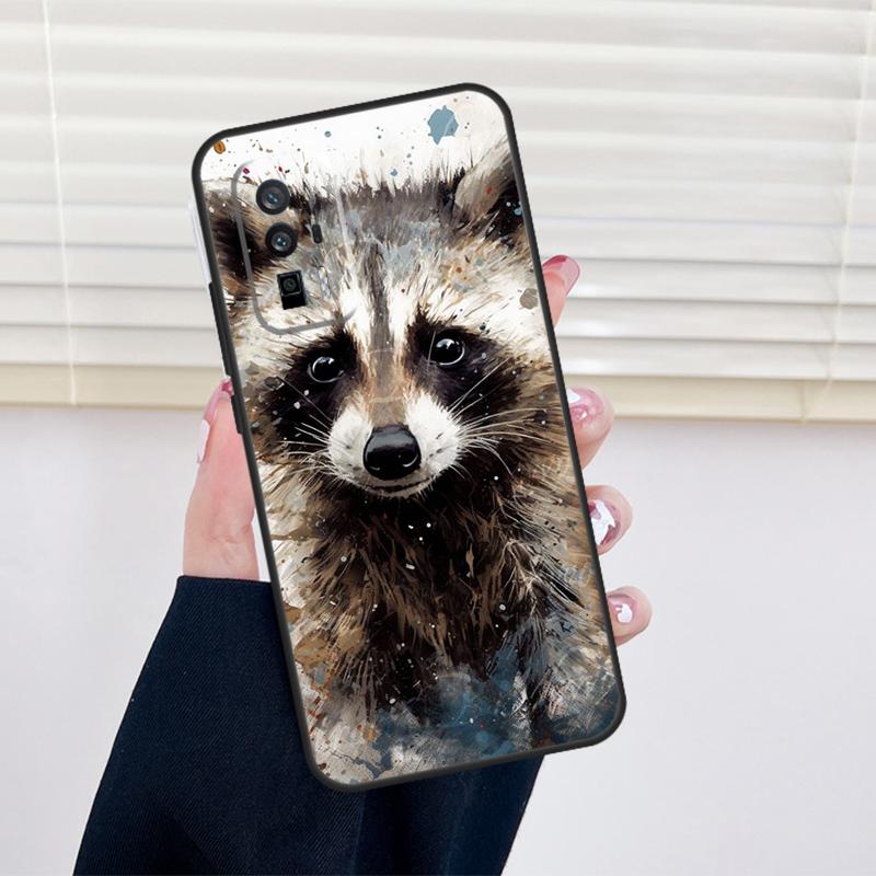Raccoon Animal Cover For Xiaomi 11T 12T 13T 14T Pro 13 14 15 Ultra POCO X7 X6 Pro X3 X5 F5 F6 M6 Pro Case
