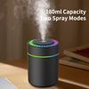 180ML Mini Nawilżacz Powietrza USB Elektryczny Dyfuzor Aromaterapii Oczyszczacz Olejków Eterycznych Aromaterapia Wytwarzacz Mgiełki Światła Do Samochodu Domu Sypialni