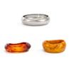Ingemark 3 Styles Vintage Chunky Resin Bangles for Women New Trendy Punk Irregular Stack Bracelets Couple Jewelry Accessories