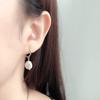 Trendy Irregular Natural Pearl Stainless Steel Women Stud Earrings Piercing Jewelry For Female