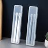 Compact Multifunctional Transparent Toothbrush and Toothpaste Travel Storage Box