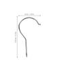10Pcs Sturdy Cast Iron Screw Hooks Rust-Resistant Plated DIY Hanger Hooks for Walls Wood Plasterboard PVC Home Living Room