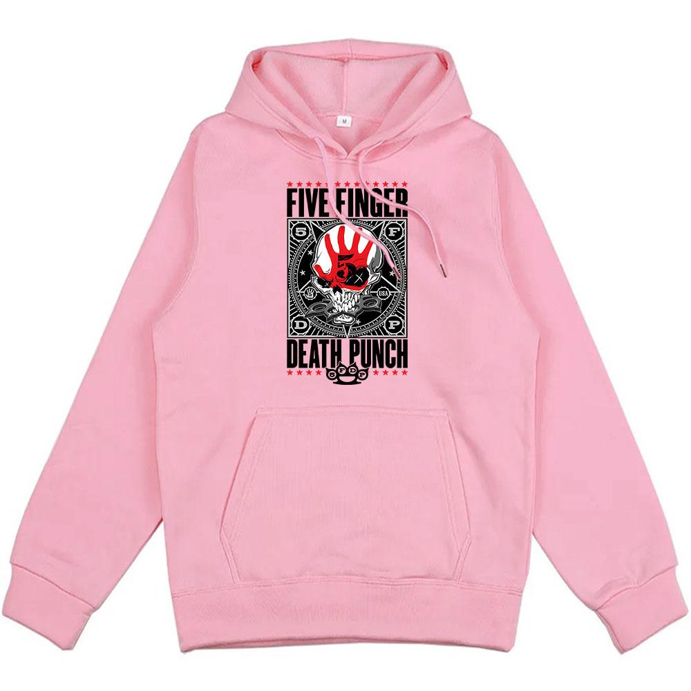 Heavy Metal Band 5FDP Hoodies Five Finger Death Punch Streetwear Unisex Winter Warm Sweatshirts Sudaderas Hombre Men Top