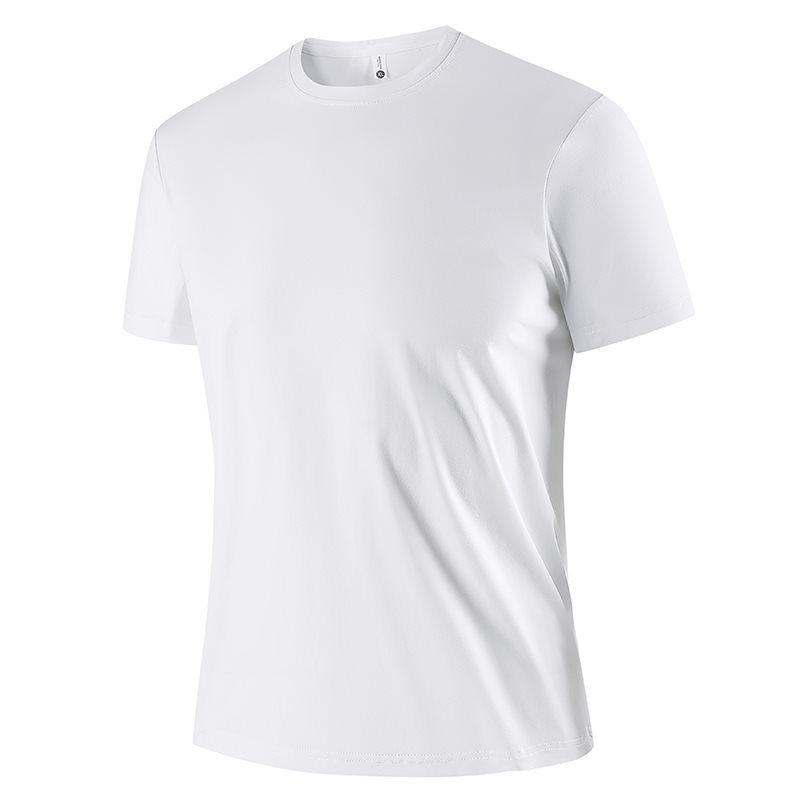 

Plus Size Ice Silk T-shirt for Men - High Quality, Cool & Casual Summer Top [Sizes L to 10XL] XL