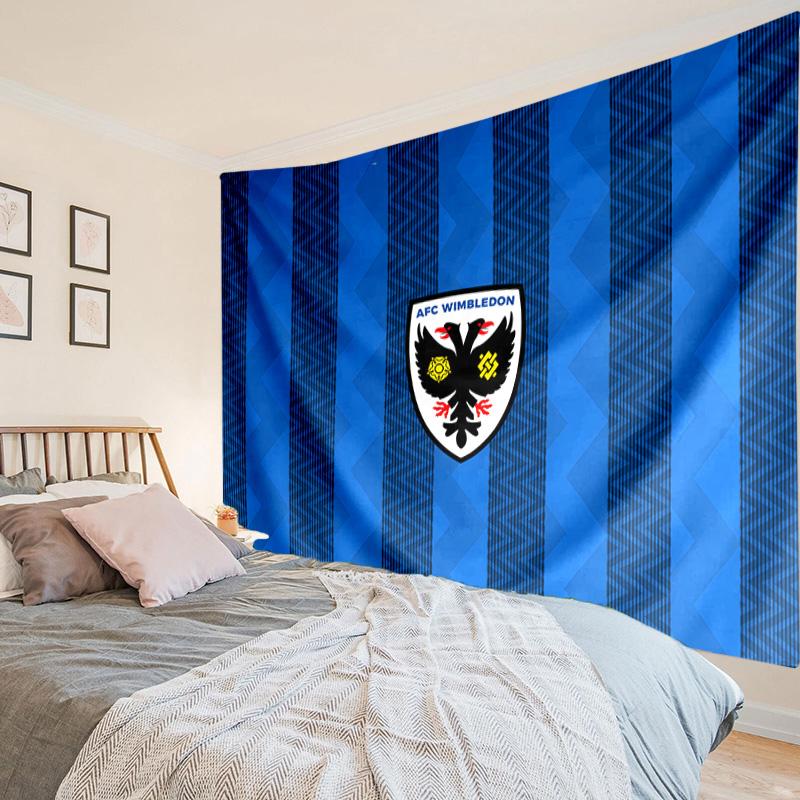 1PC Afc Wimbledon Crest Tapestry Hanging for Bedroom,Livingroom, Playroom,Decor Art Room Wall Tapestry Holiday and Birthday Gifts