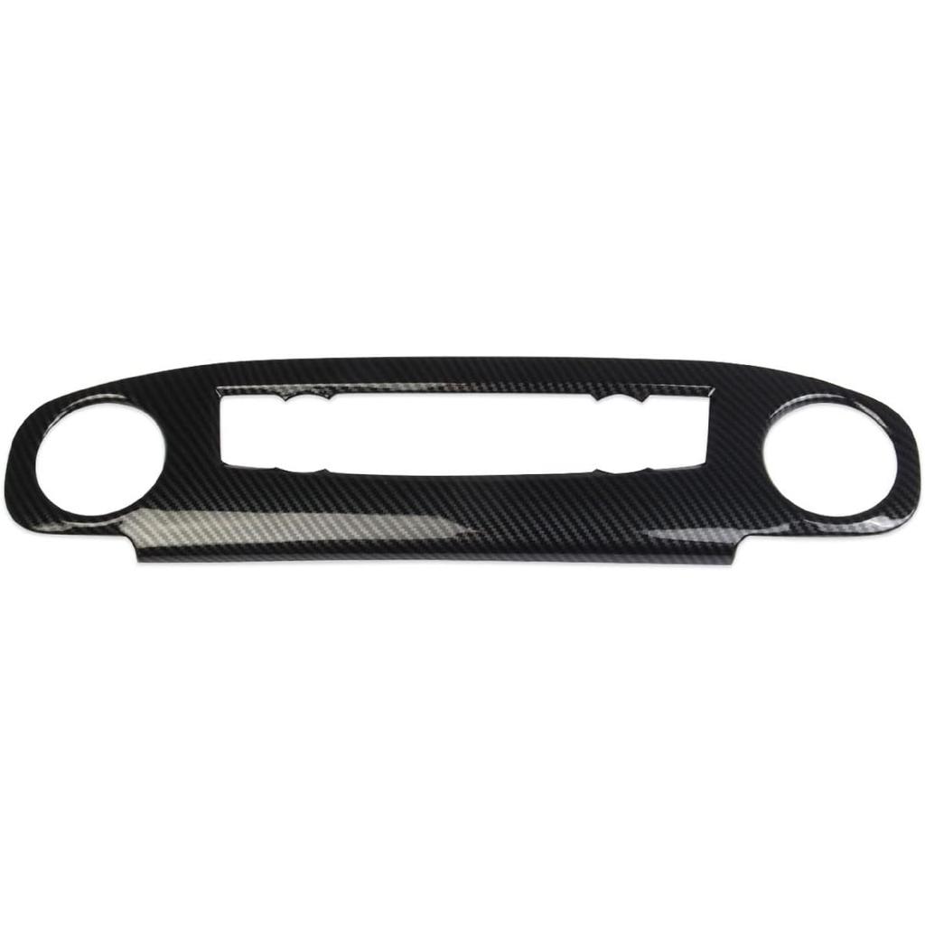 Korlot Carbon Fiber Center Console Air Conditioner Panel AC Cover Trim for Nissan Frontier 2022-2024