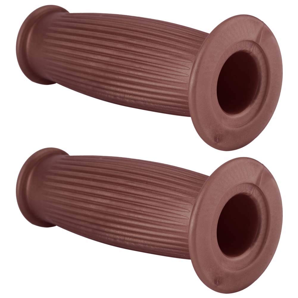 KIMISS 1 Pair 1in/25mm Universal Handlebar Grips, Left & Right Comfortable Motorcycle Vintage Style