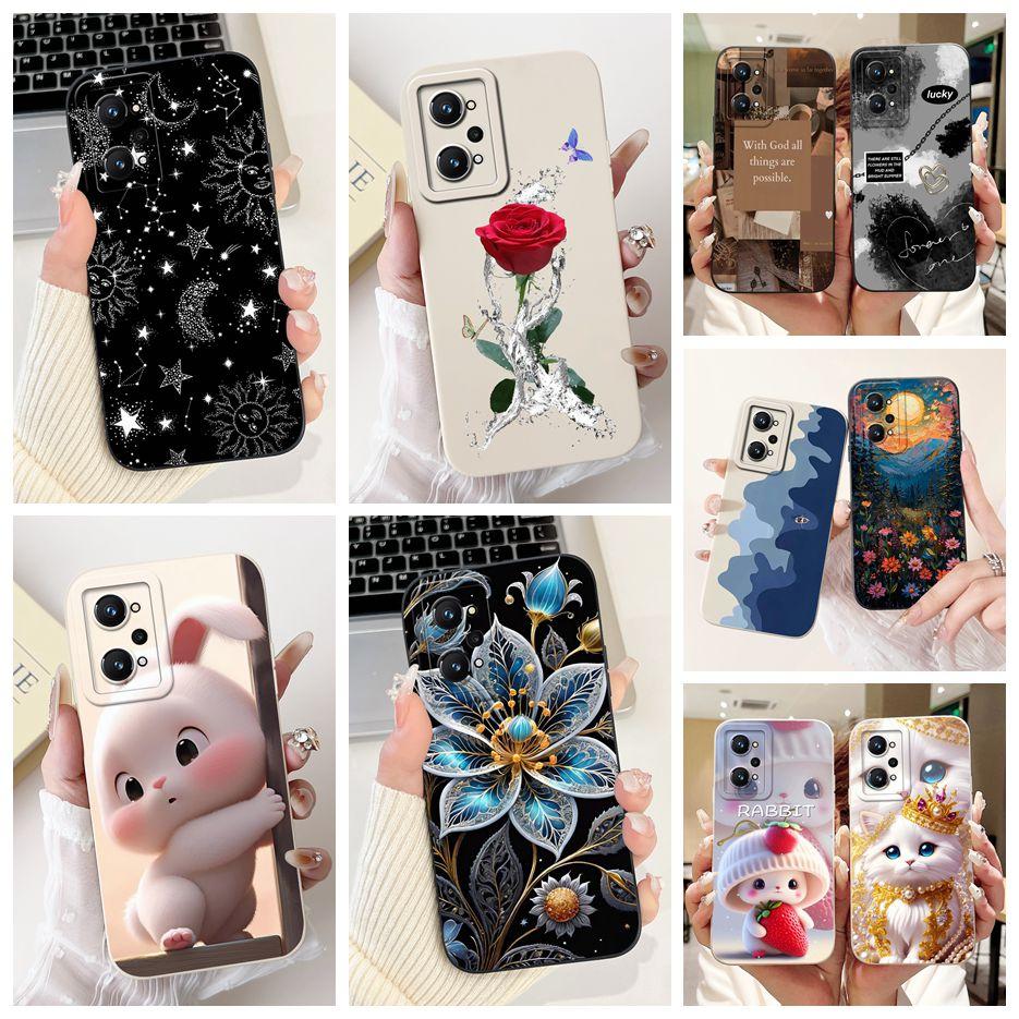 For Realme GT Neo 2 Case RMX3370 New Luxury Candy Painted Cover Soft Silicone Case For Realme GT2 Pro GT 2 Neo2 Back Cover Coque