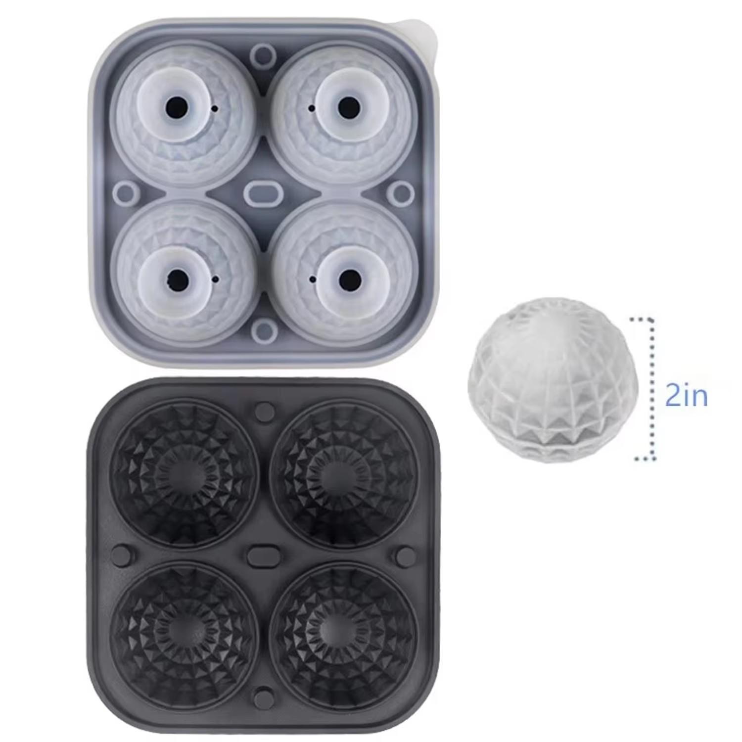 

5.6cm Large Silicone Ice Ball Mold 3D Sphere Ice Cube Maker Death Star Ice Mold for Whiskey Bourbon Cola Drinks