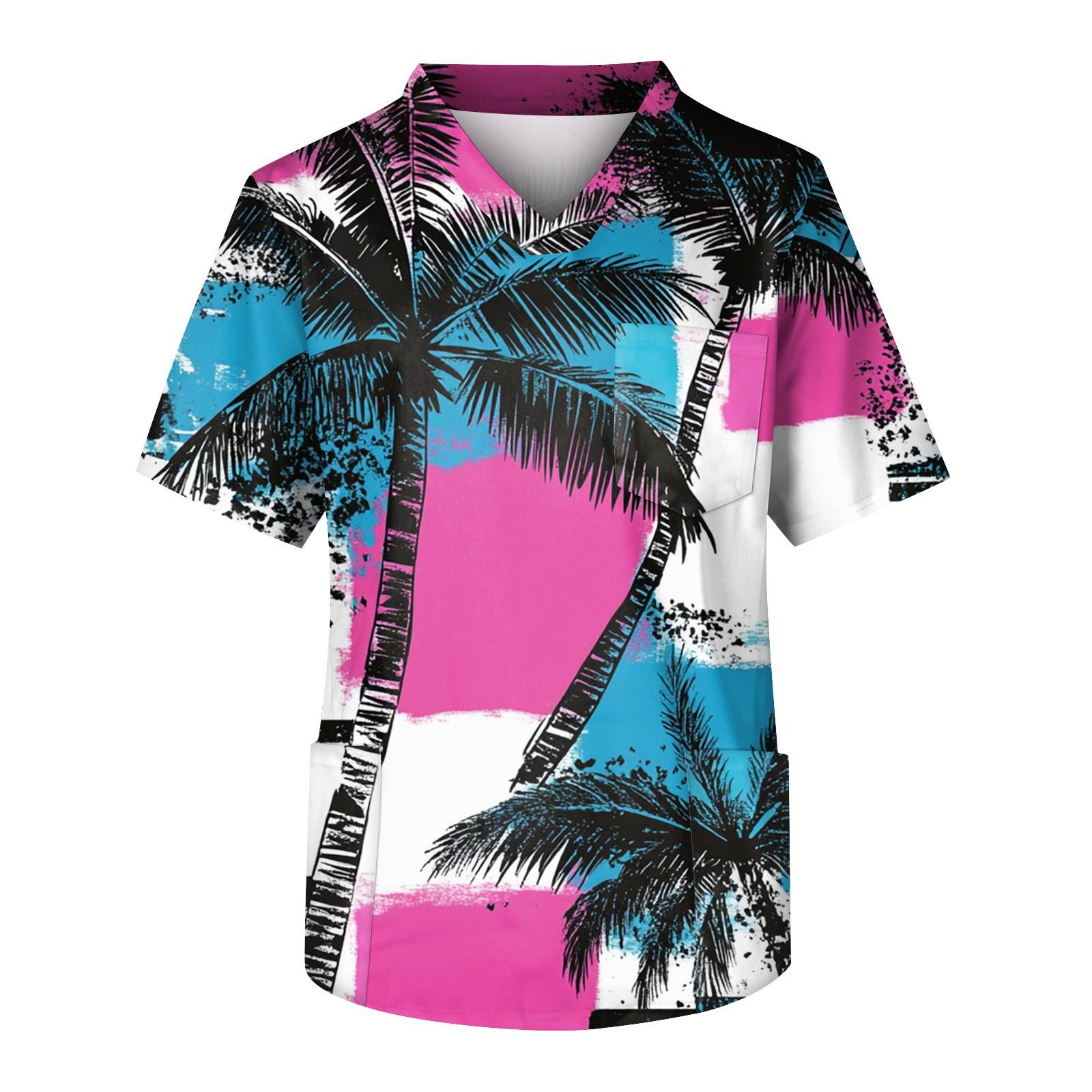 

Мужской топ с коротким рукавом, V-образным вырезом и принтом, нагрудным карманом XXXXXL