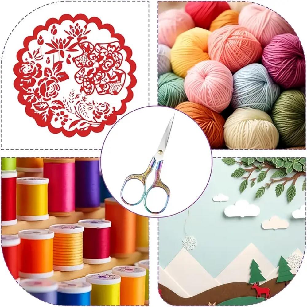 1ks Vintage nůžky z nerezové oceli Nůžky na šití Nůžky na šití Nůžky na nitě pro šití