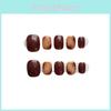 Caramel Ombre Amber Nail Stickers Handcrafted For Women Xs To L Sizes Available