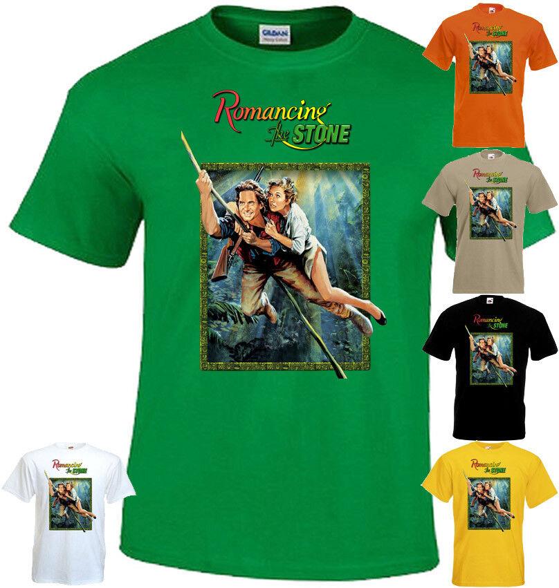 26 Romancing The Stone v1 T shirt white green orange movie poster all sizes S-5XL Unisex T-Shirt M