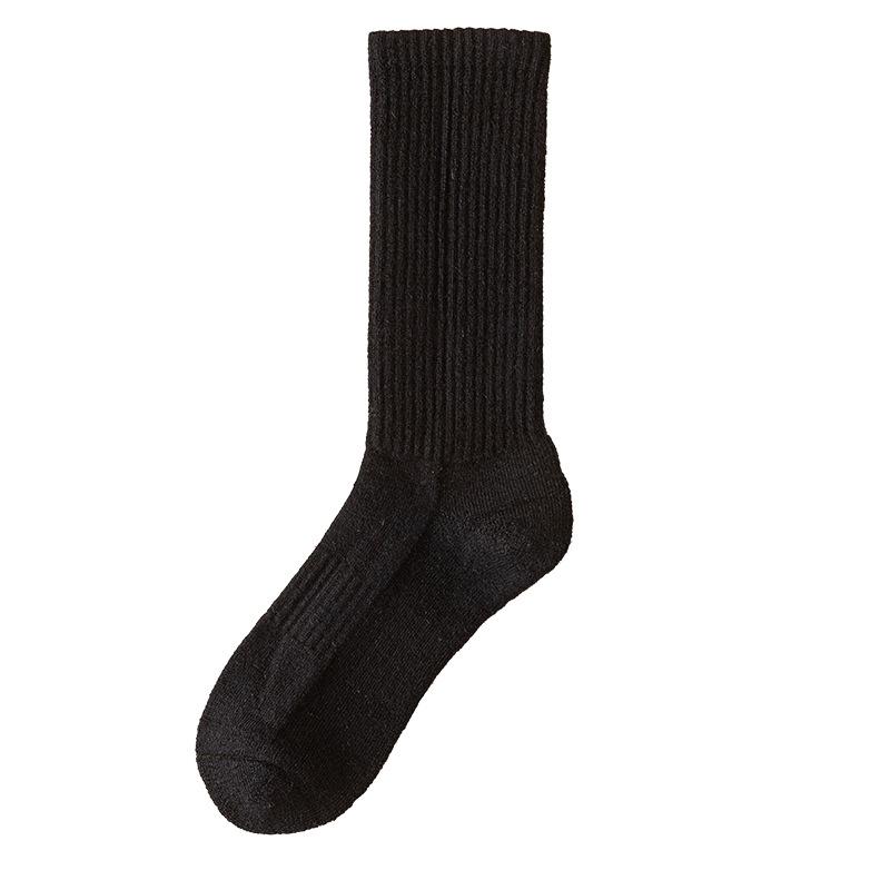 5 Pairs of Men's Winter Thick Wool Ring Heat Storage Lock Warm Wool Mid Tube Socks