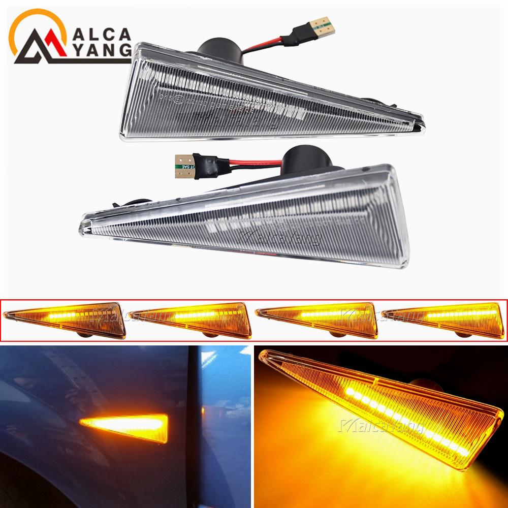 2pieces Led Dynamic Side Marker Turn Signal Light For Renault Megane MK2 CC Espace MK4 Scenic MK2 Wind Avantime Thalia 2