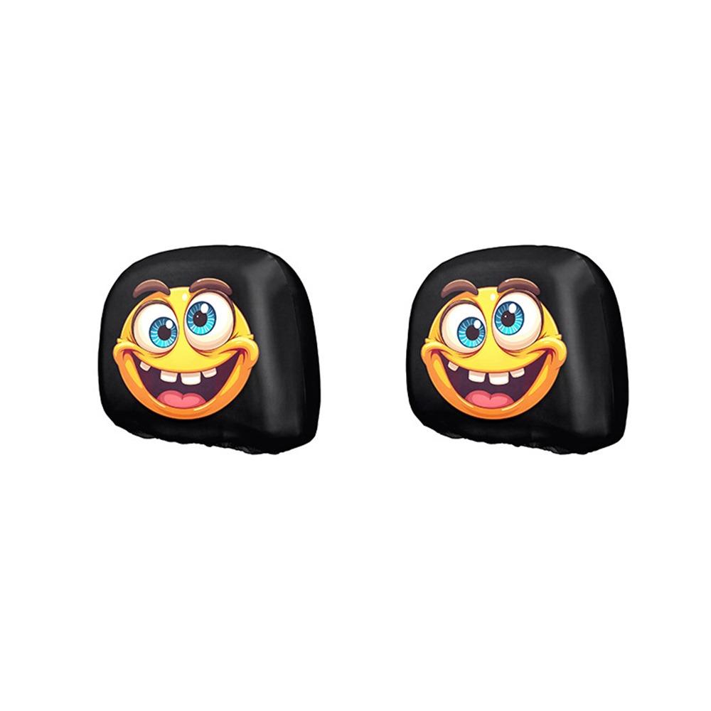 2Pcs Exaggerated Car Pillowcase Cool Decorations Car Seat Headcover  Car Interior