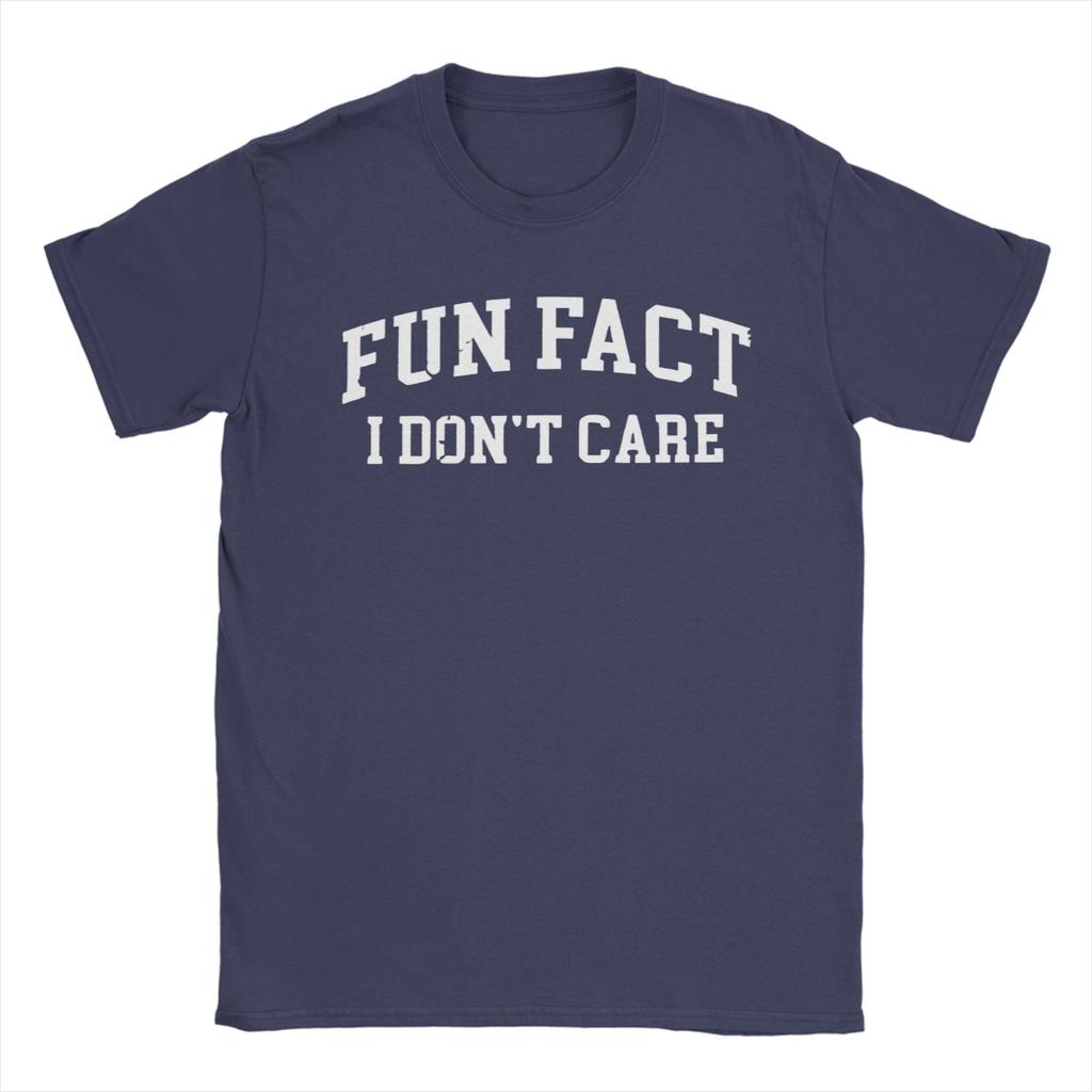 Fun Fact I Dont Care T Shirt Funny Men Women Cotton Short Sleeve Tshirt Fun Fact Tee Soft Breathable Loose Tee Shirt