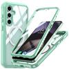 Case for Samsung Galaxy S24 FE, Shockproof, with Glass, for MagSafe, Green