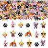 200 Pieces Dog Confetti - Dog Theme Table Confetti Birthday Party Decorations, Dog Hat Paw Print Confetti Baby Shower Gender Reveal Party Supplies