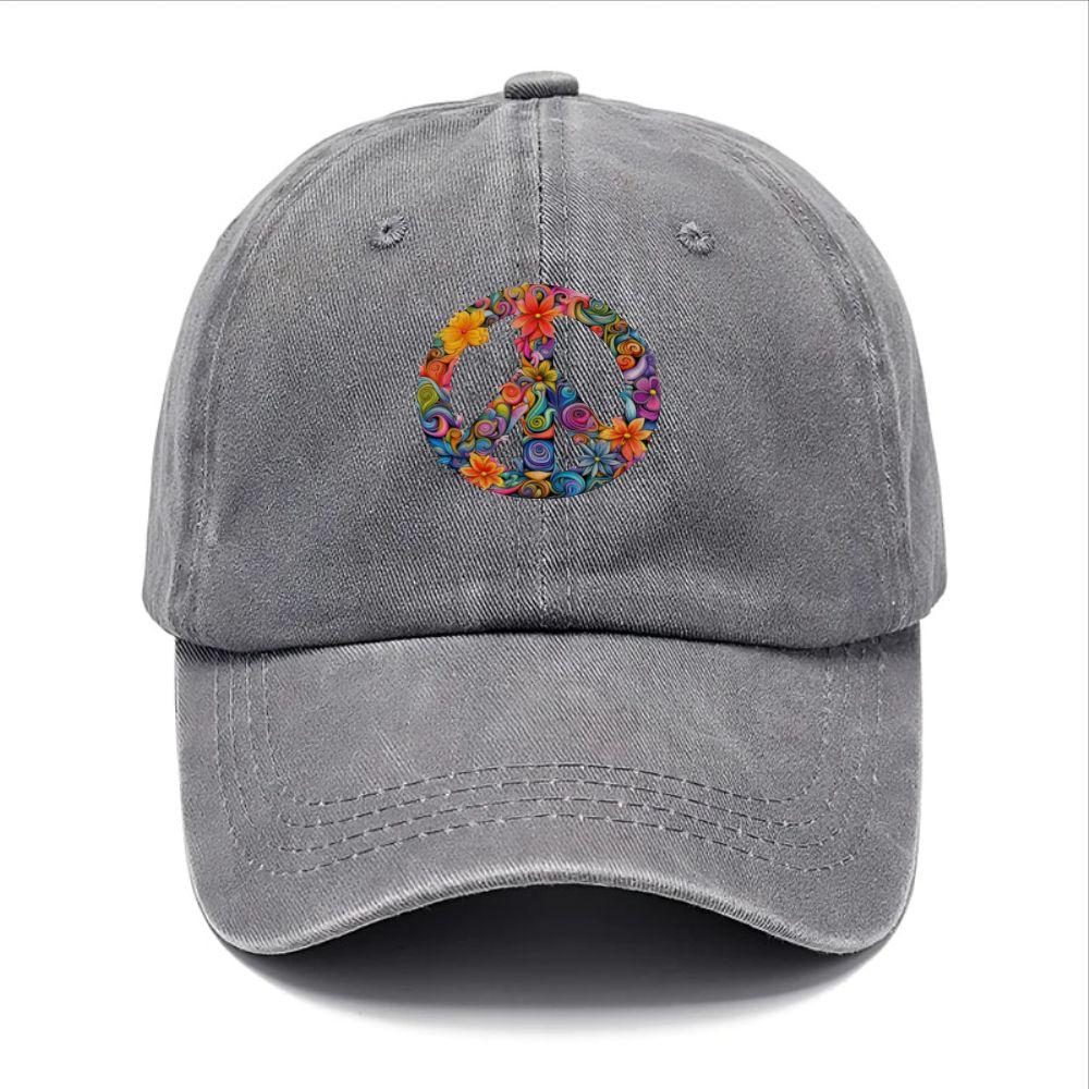 Herren Damen Retro Boho Baseballkappe mit mehrfarbigem floralem Wirbelmuster Viskose gewaschen Geeignet für Outdoor Strand Festival