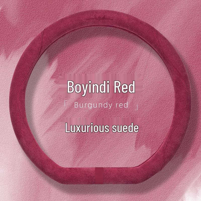 Suede & Fur Steering Wheel Covers: Winter Anti-Slip, Sweat-Absorbing, Luxury Women's Covers
