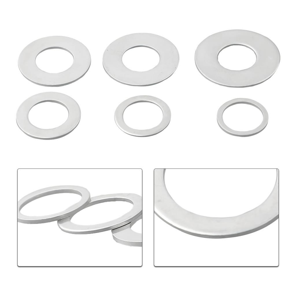 Accessories Circular Saw Ring Conversion Washers Silver 6Pcs Set Adapter Ring Metal Mitre Saw Garden Exhibition Hall