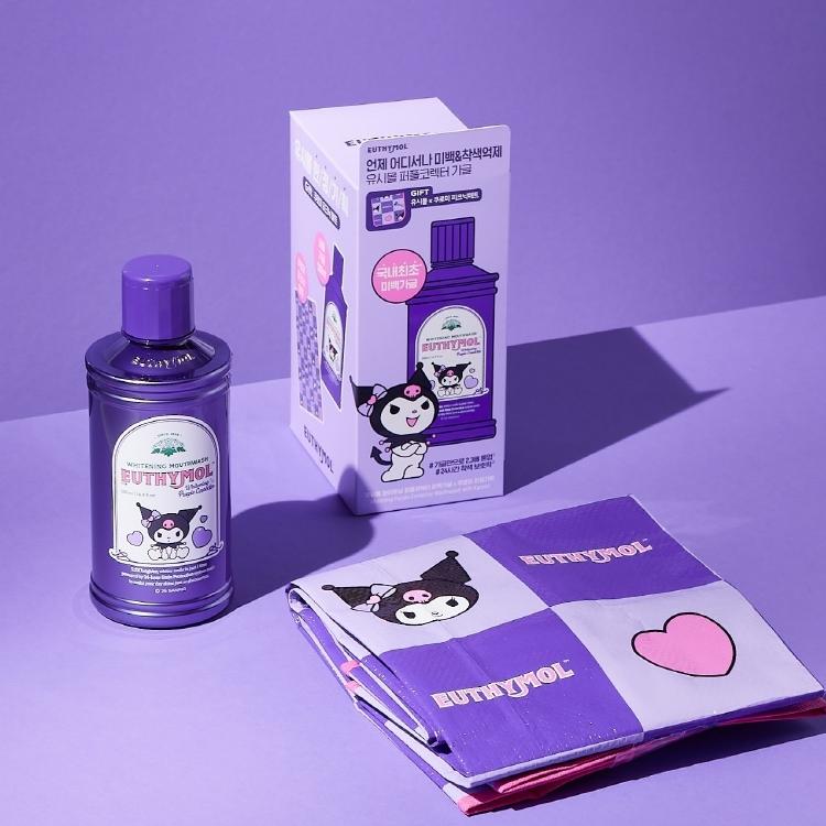 EUTHYMOL Whitening Purple Corrector Gargle 500ml (Single Product/Kuromi Plan)