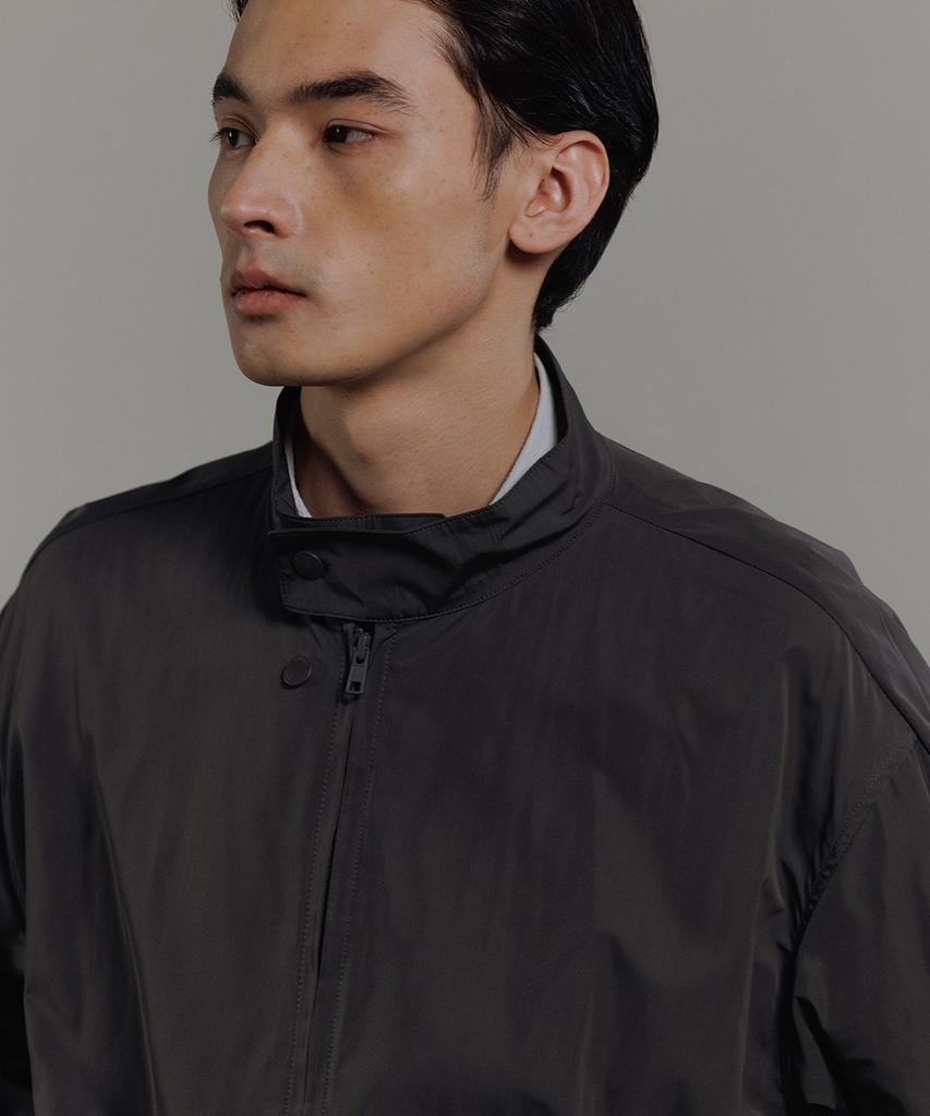 Blankroom Harrington Shell Jacket_Charcoal