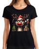 Rentier Reh Elch Rote Nase Rudolf - Weihnachten Xmas Christmas Damen T-Shirt