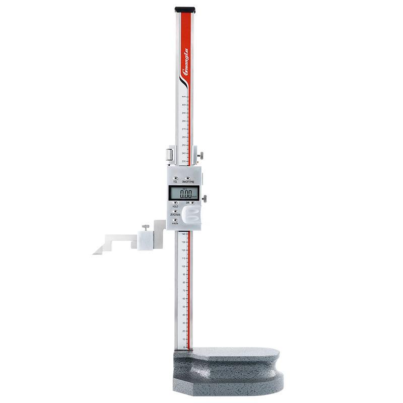 High-Precision Digital Height Gauge, Stainless Steel, 0-200/300/500mm