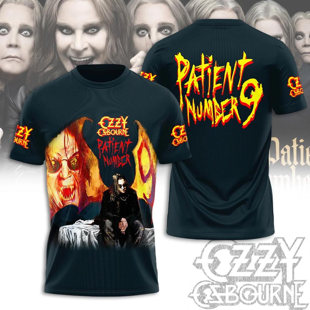 Hot Rock Ozzy Band 3d Printing T-shirt Men Women Fashion Hip Hop Short Sleeve Sports O-Neck Tops Tees for Men Clothes