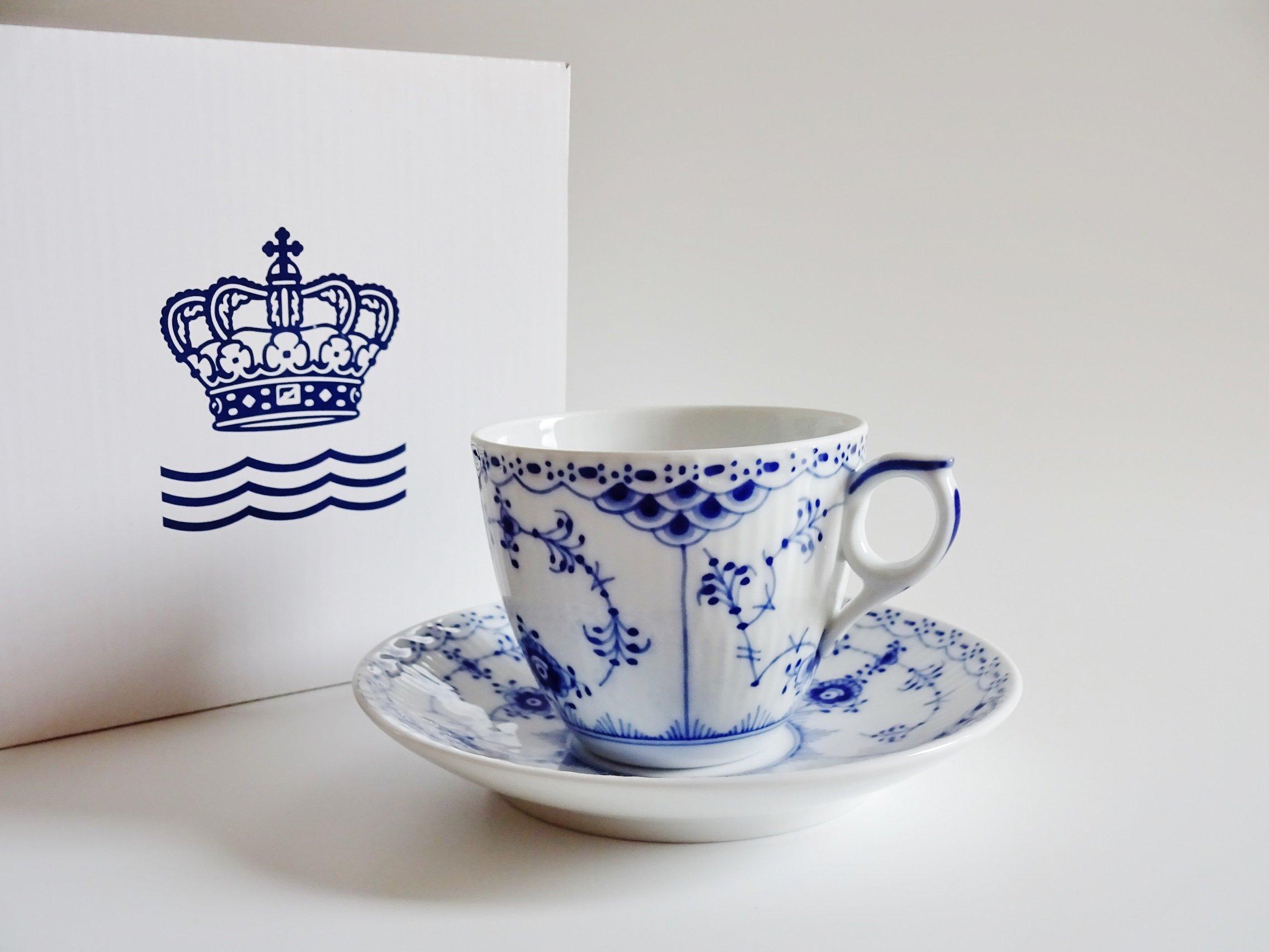 

Royal Copenhagen Half Lace Coffee Cup & Saucer 1-102-071